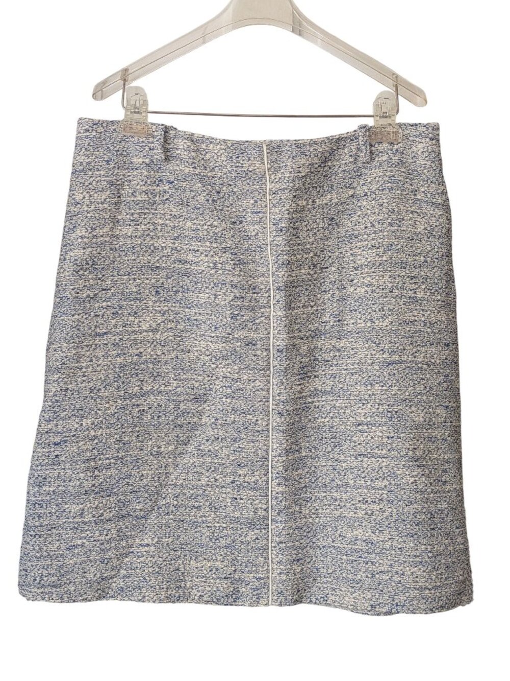 BOSS Hugo Boss Vacilina Tweed Pencil Skirt Blue Cream